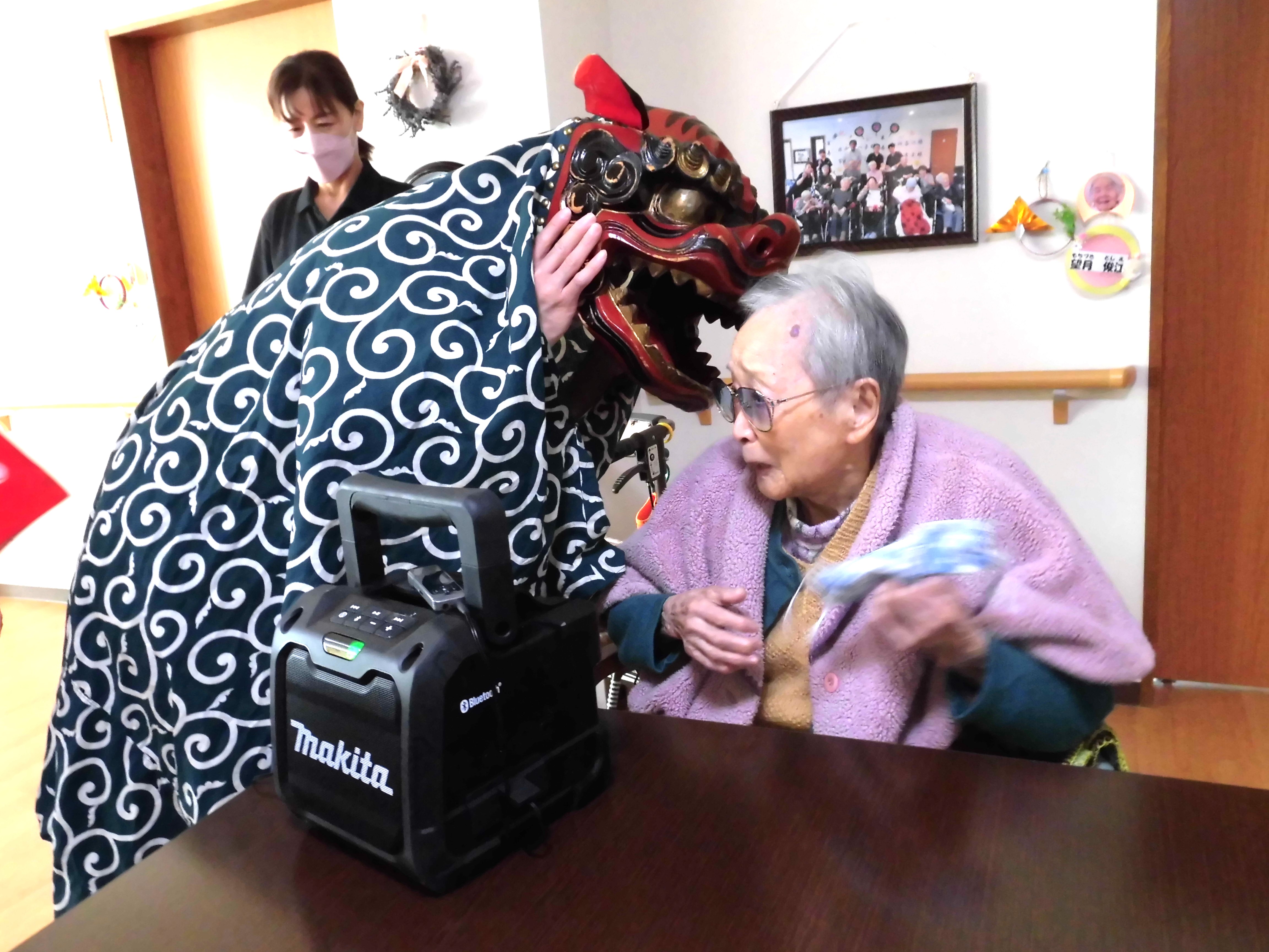 小正月(獅子舞)