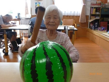 スイカ割大会